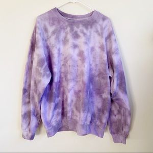 Purple Tie Dye Crewneck